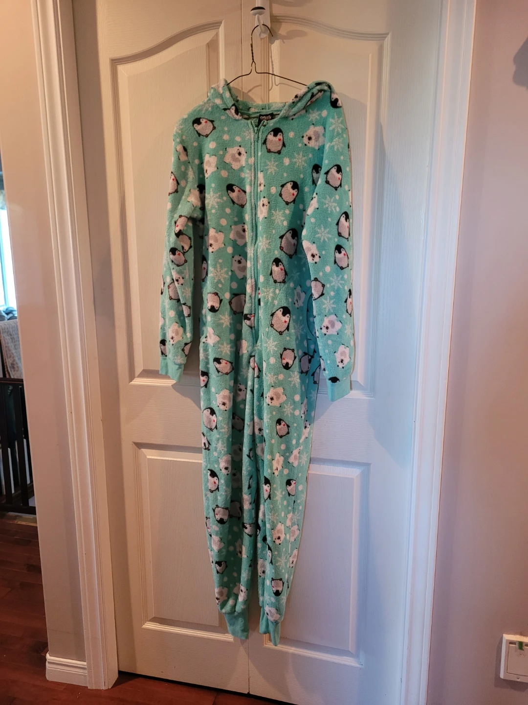 Cute penguin print fleece onesie - photo 2