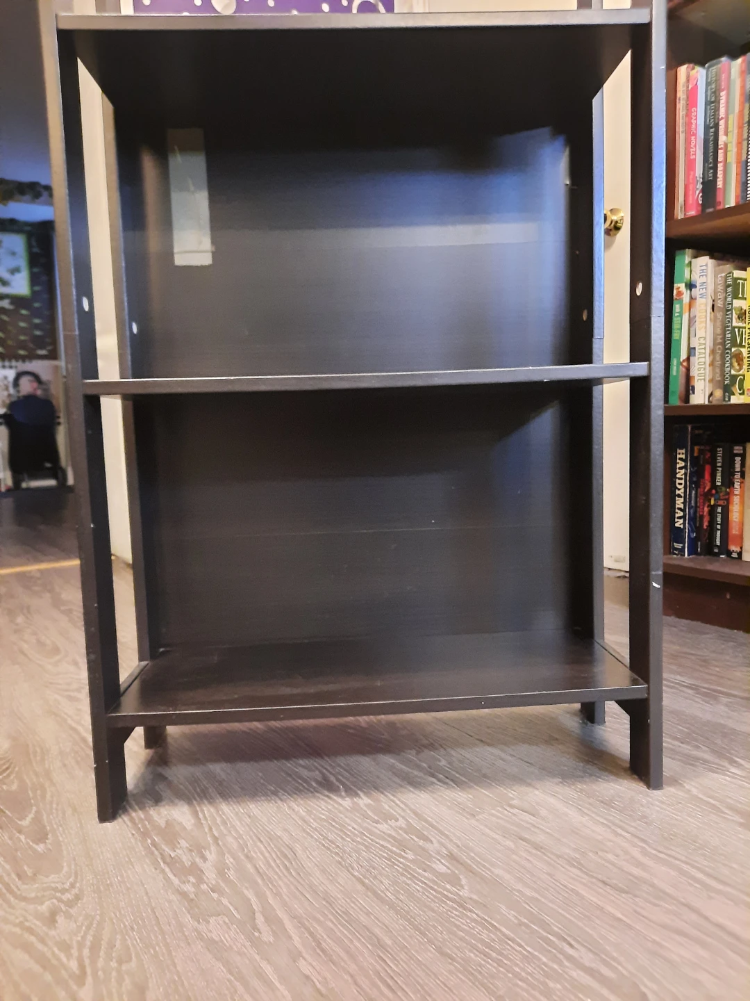 Dark Brown 4-Shelf Bookcase - photo 2