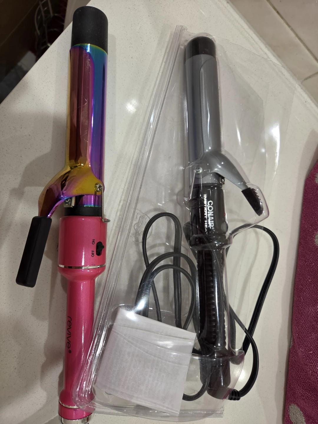 Two Curling Irons - Revive and Conair