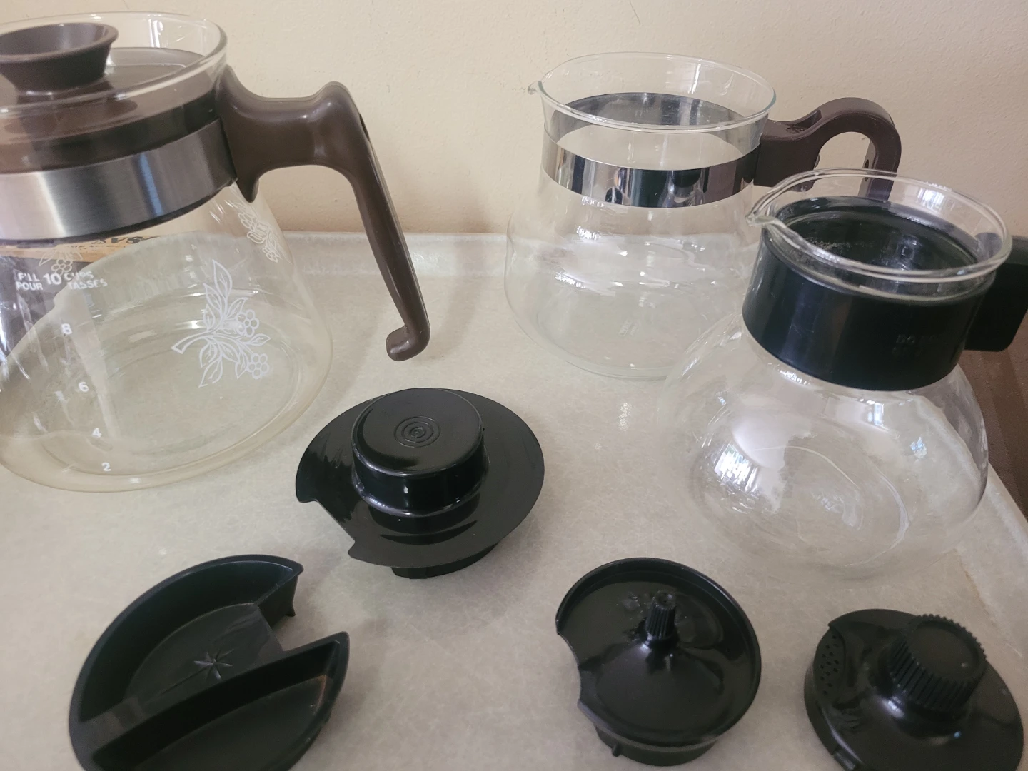 Lot 3 vintage Glass Coffee Teapot  Carafes - photo 5