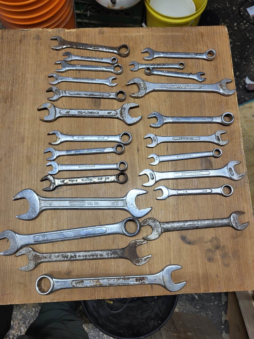 Assorted imperial Wrench Set
