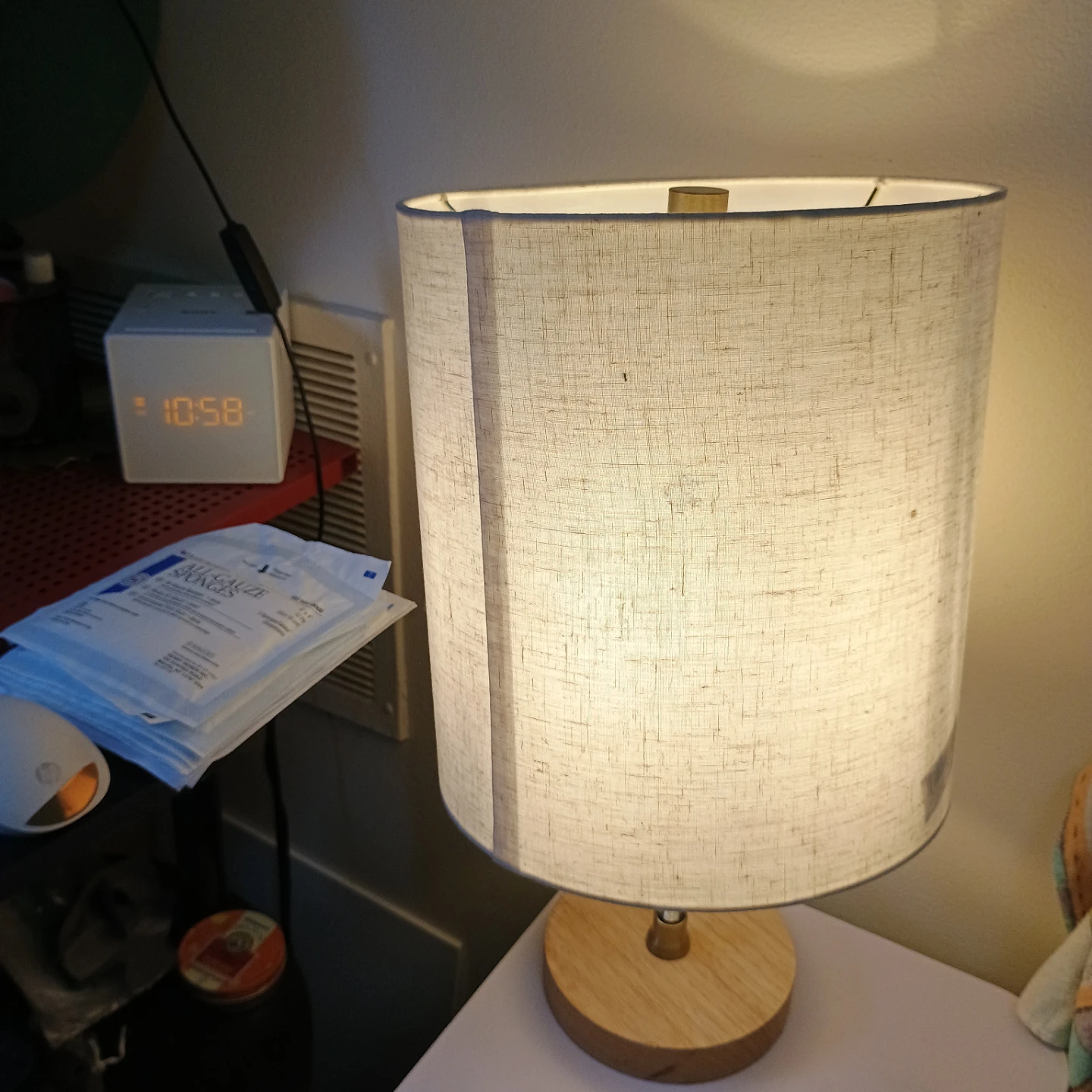 Table Lamp with Fabric Shade - photo 5