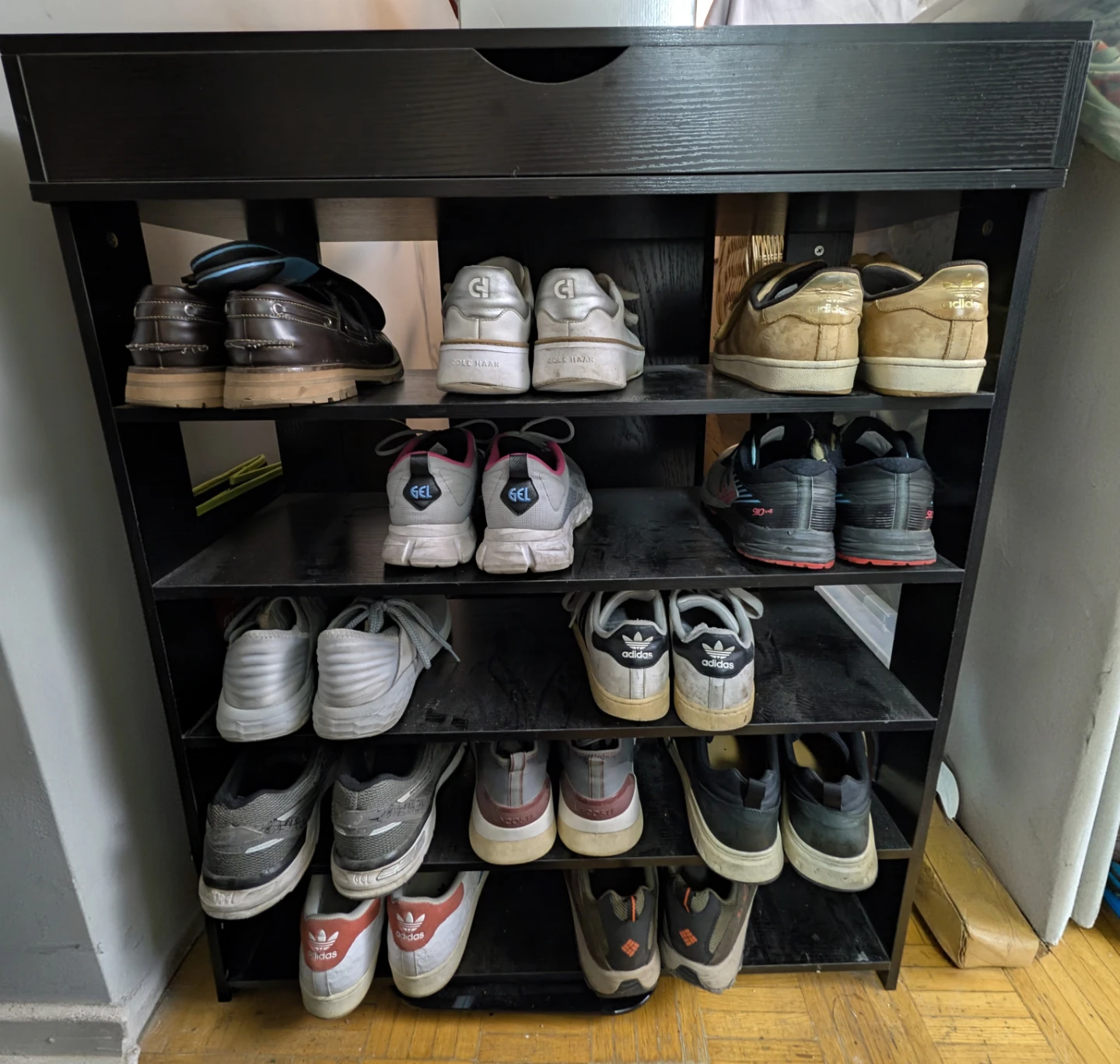 5-Tier Shoe Rack with Cabinet 🏈 - photo 5