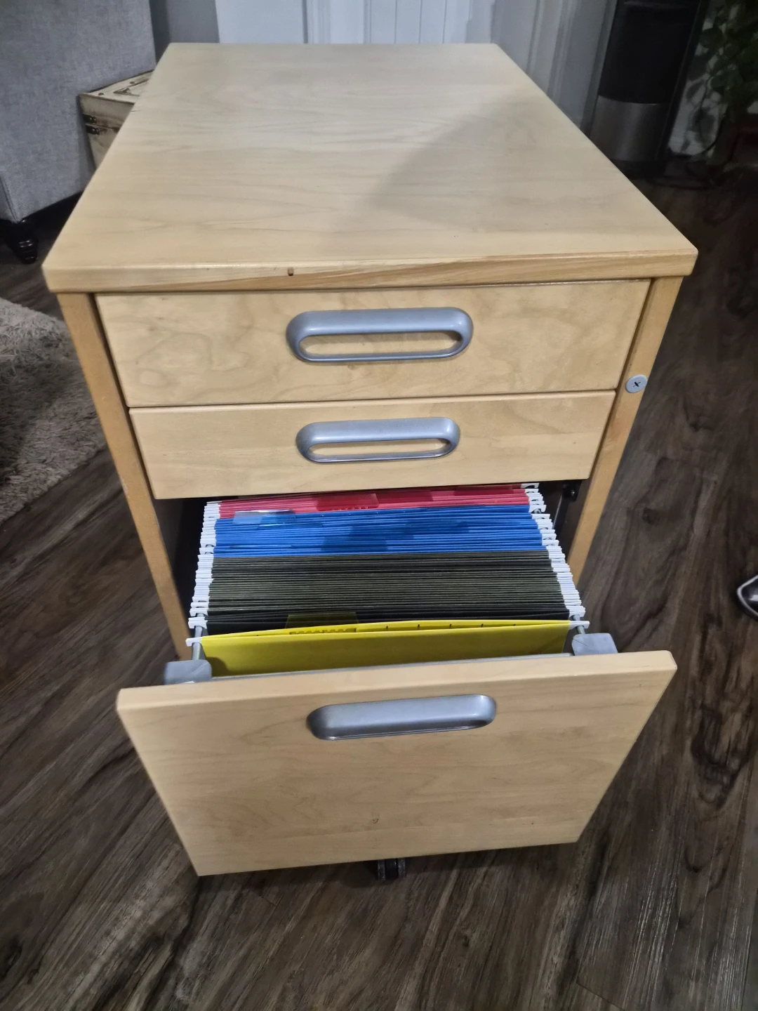 Three-Drawer Mobile Filing Cabinet - photo 2