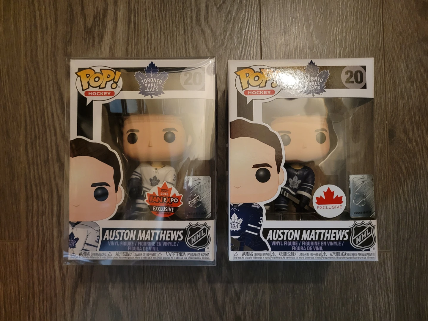 2 Funko Pop Hockey Auston Matthews Figures