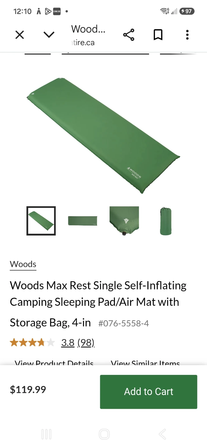 Woods Max Rest Self-Inflating Sleeping Pad - photo 3