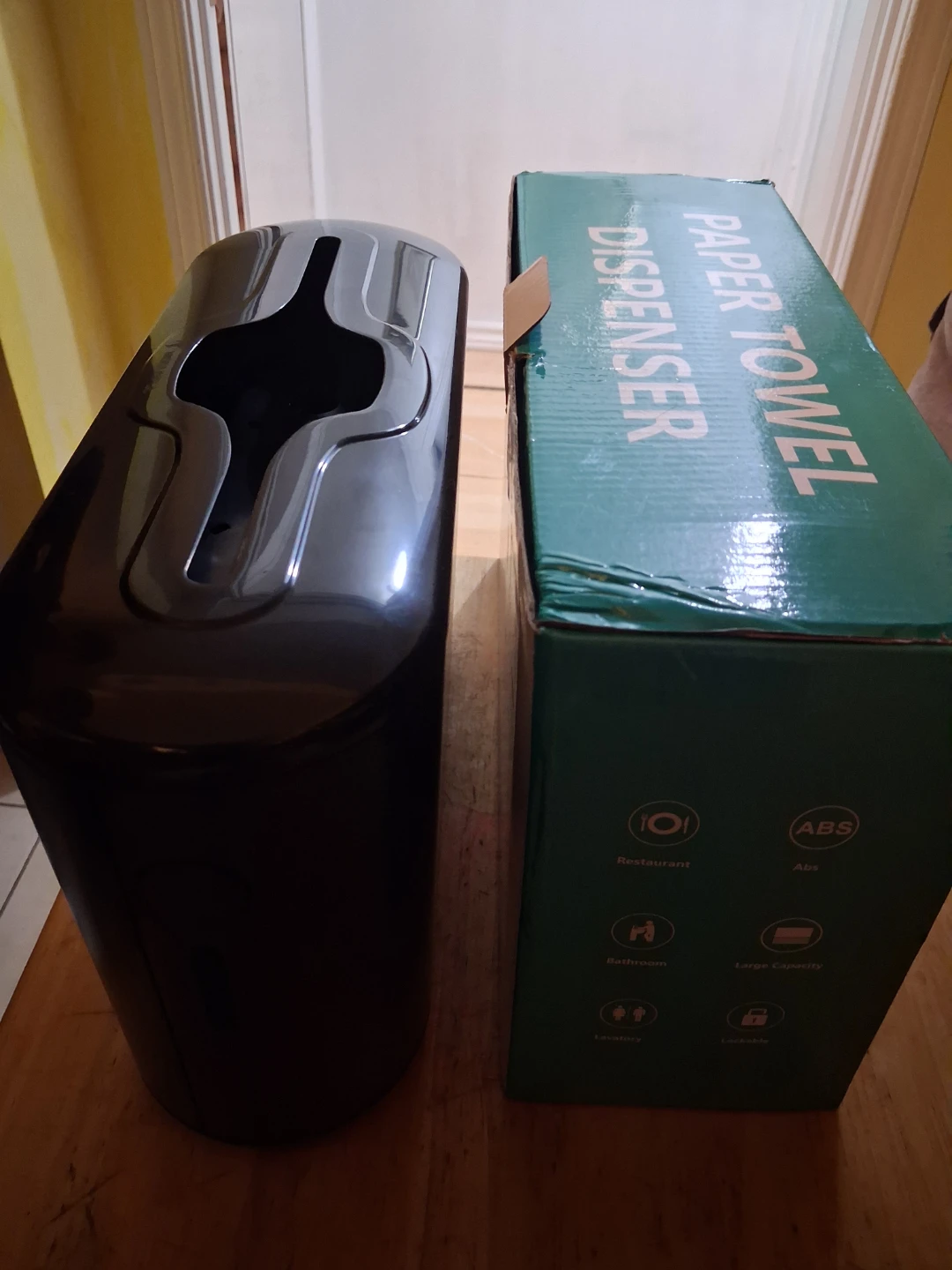Black ABS Paper Towel Dispenser