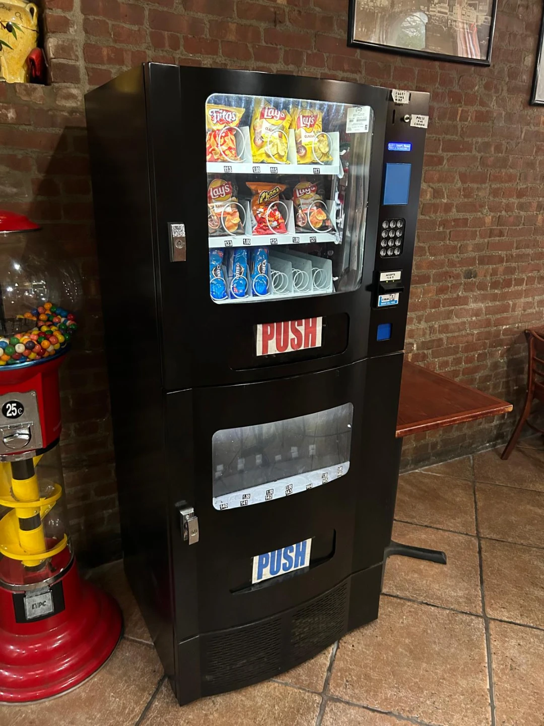 Black Snack Vending Machine