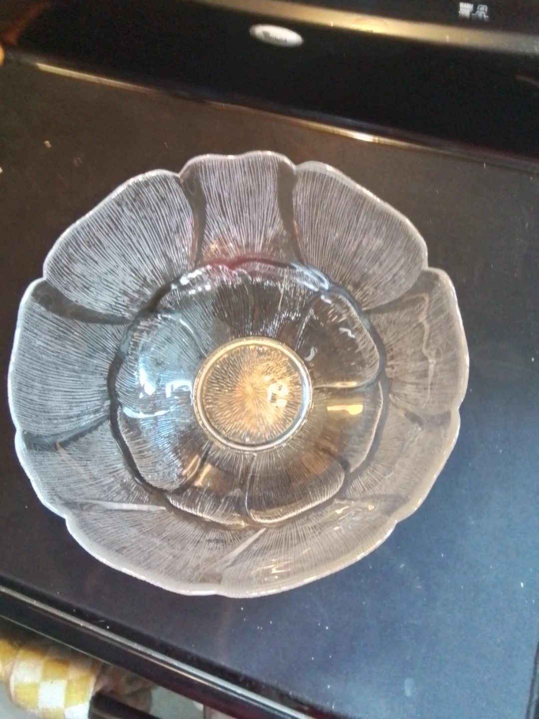 Vintage Arcoroc France "Fleur" Clear Glass 12x6" Deep Punch Bowl - photo 3