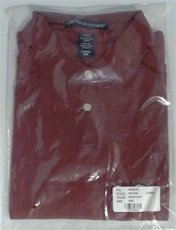 Devon & Jones Ladies Maroon Polo Shirt size M - photo 2