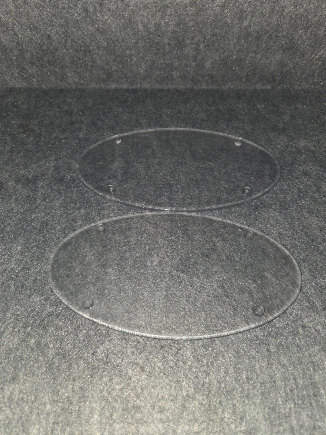 Two Clear Acrylic Oval Display Bases - photo 2