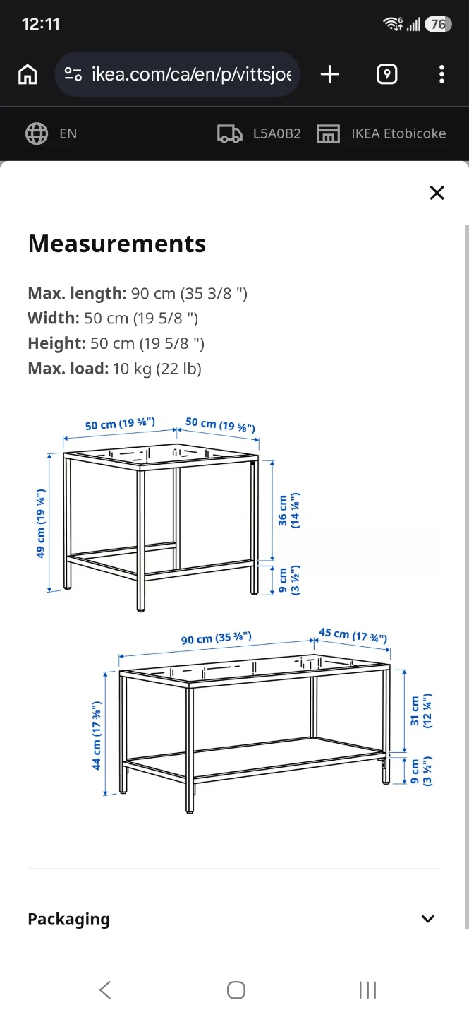 IKEA Vittsjö Nesting Tables - photo 2