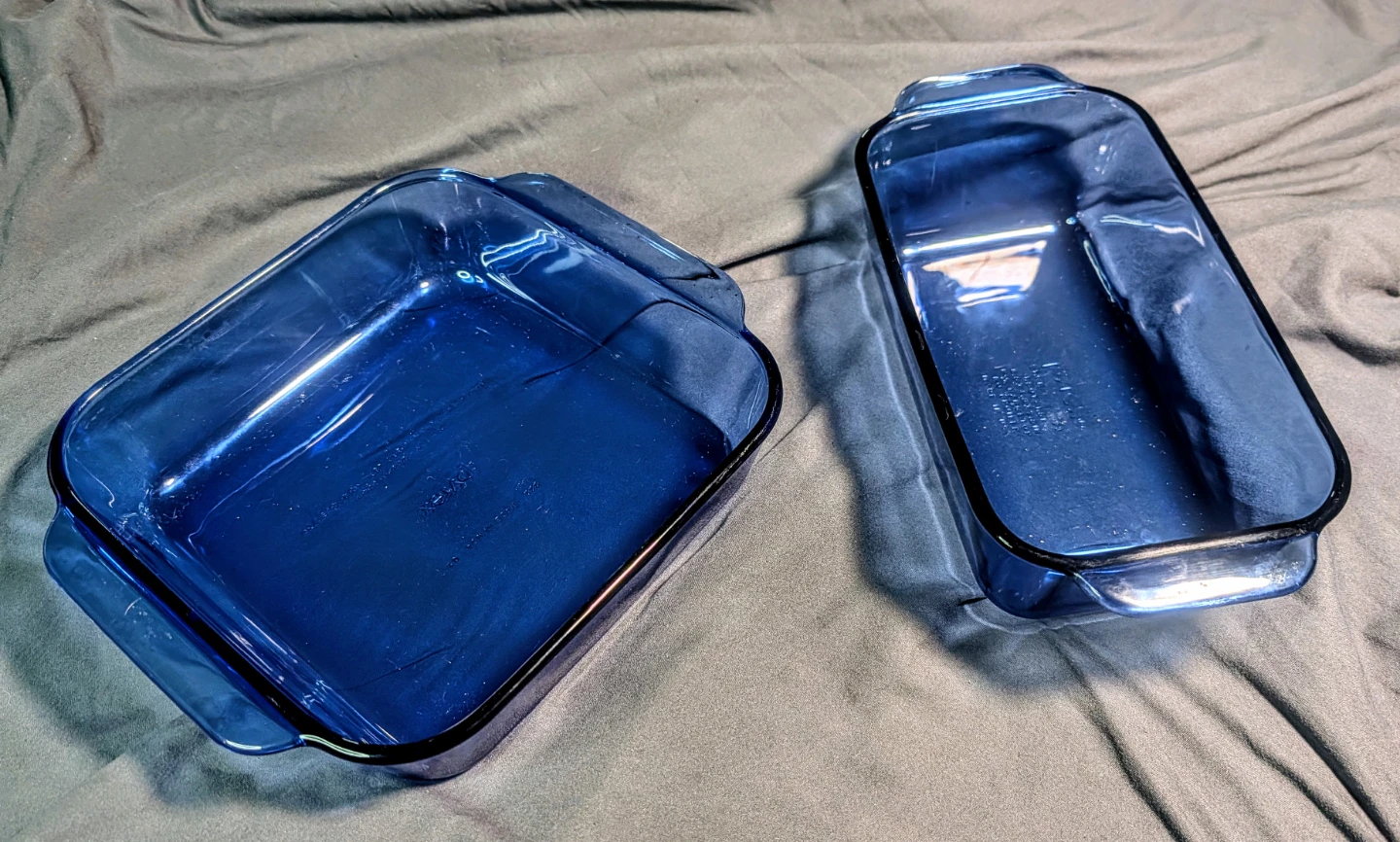 Vintage Pyrex Blue Glass Baking Set - photo 2