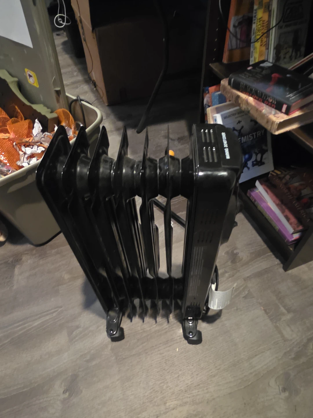 Black Oil-Filled Radiator Space Heater