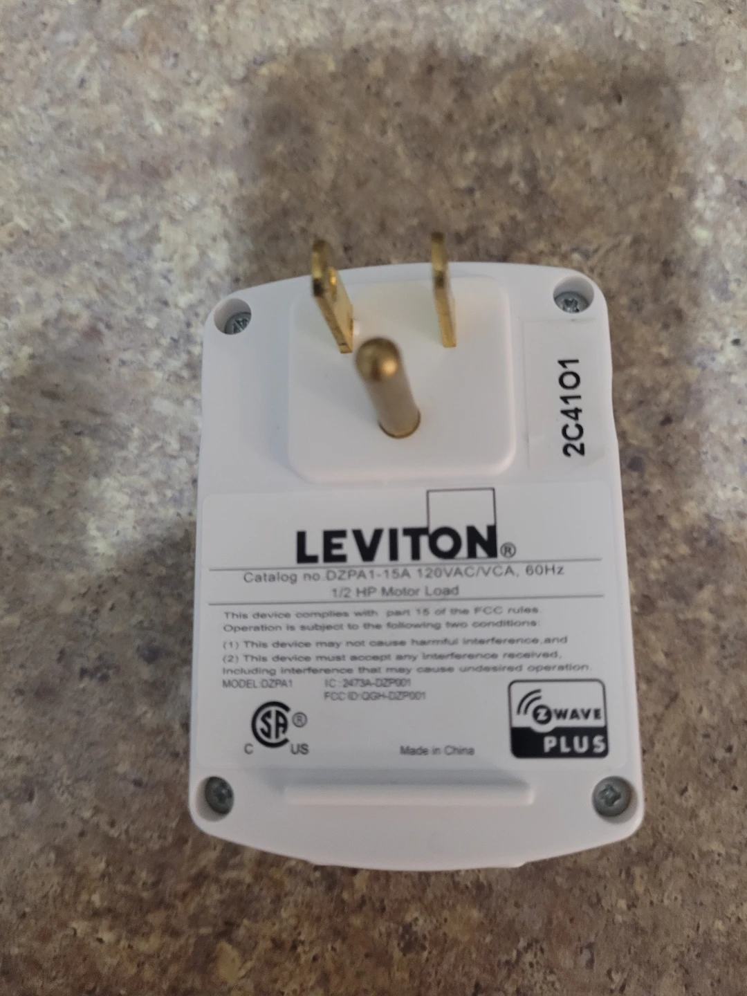 Leviton DZPA1 Z-Wave Plus Plug-In Dimmer - photo 2