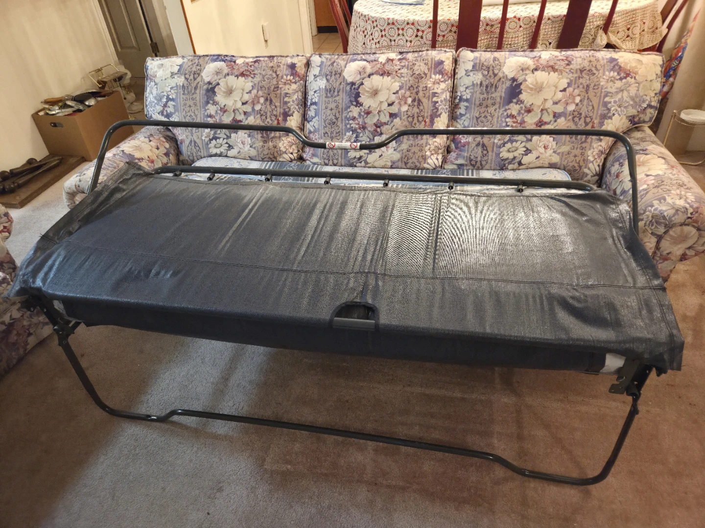 3 pce Floral pattern  sofa set with sofa bed - photo 5