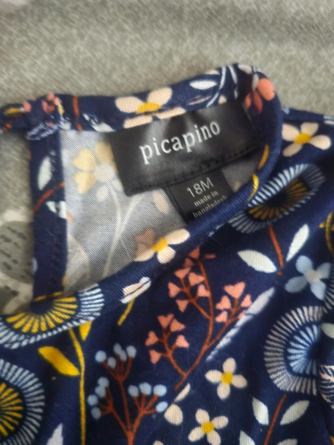 🏈 Picapino Floral Jumpsuit 18M - photo 2