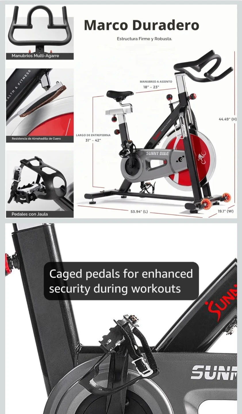 Sunny Health & Fitness Indoor Cycling Bike - photo 3