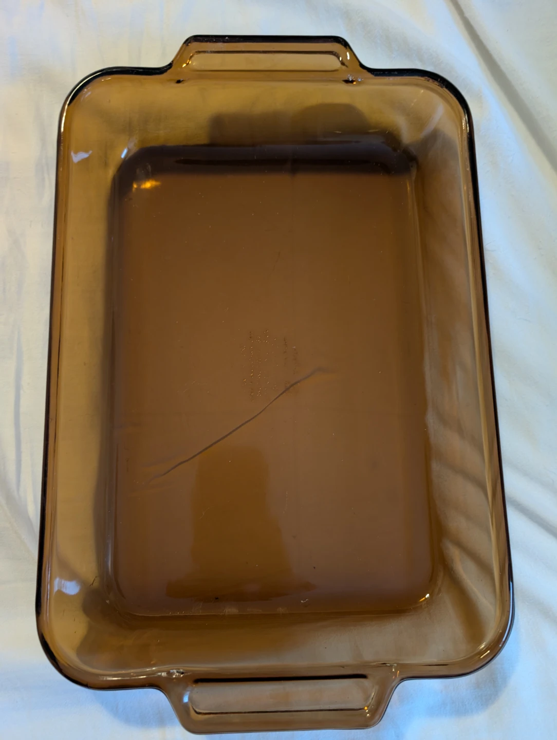 Anchor Ovenware Baking Dish amber glass