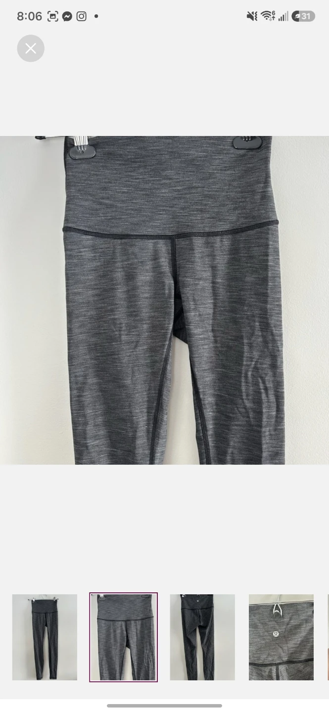 Lululemon Athletica High-Rise Leggings, Size 4 - photo 2