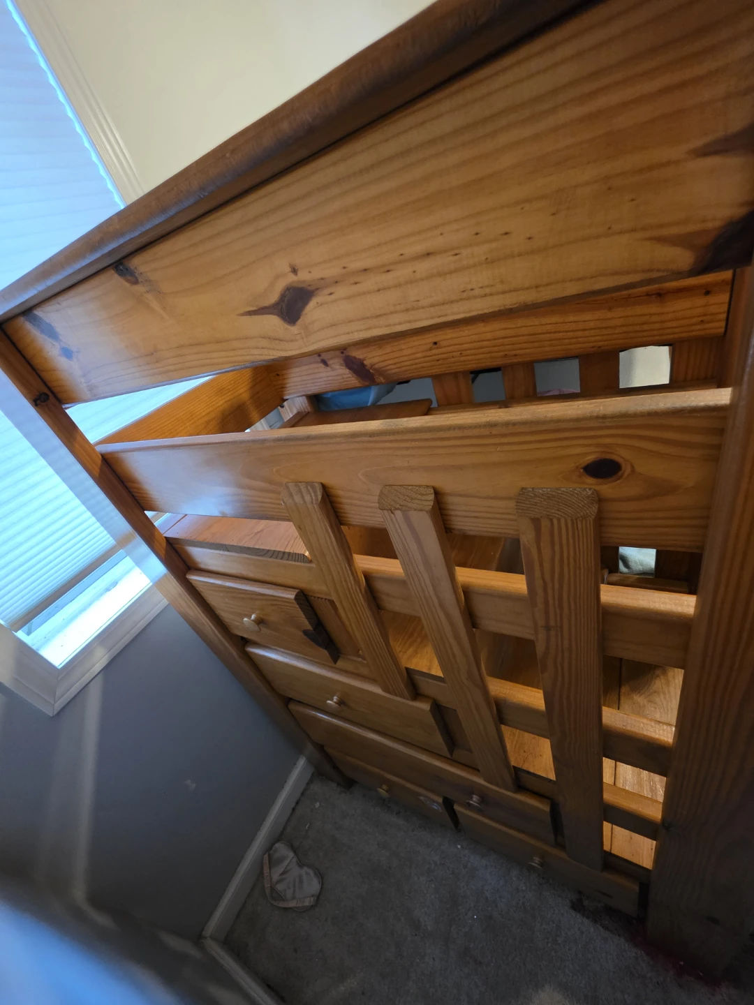 Wooden Bunk Bed with Stairs and Drawers - photo 3