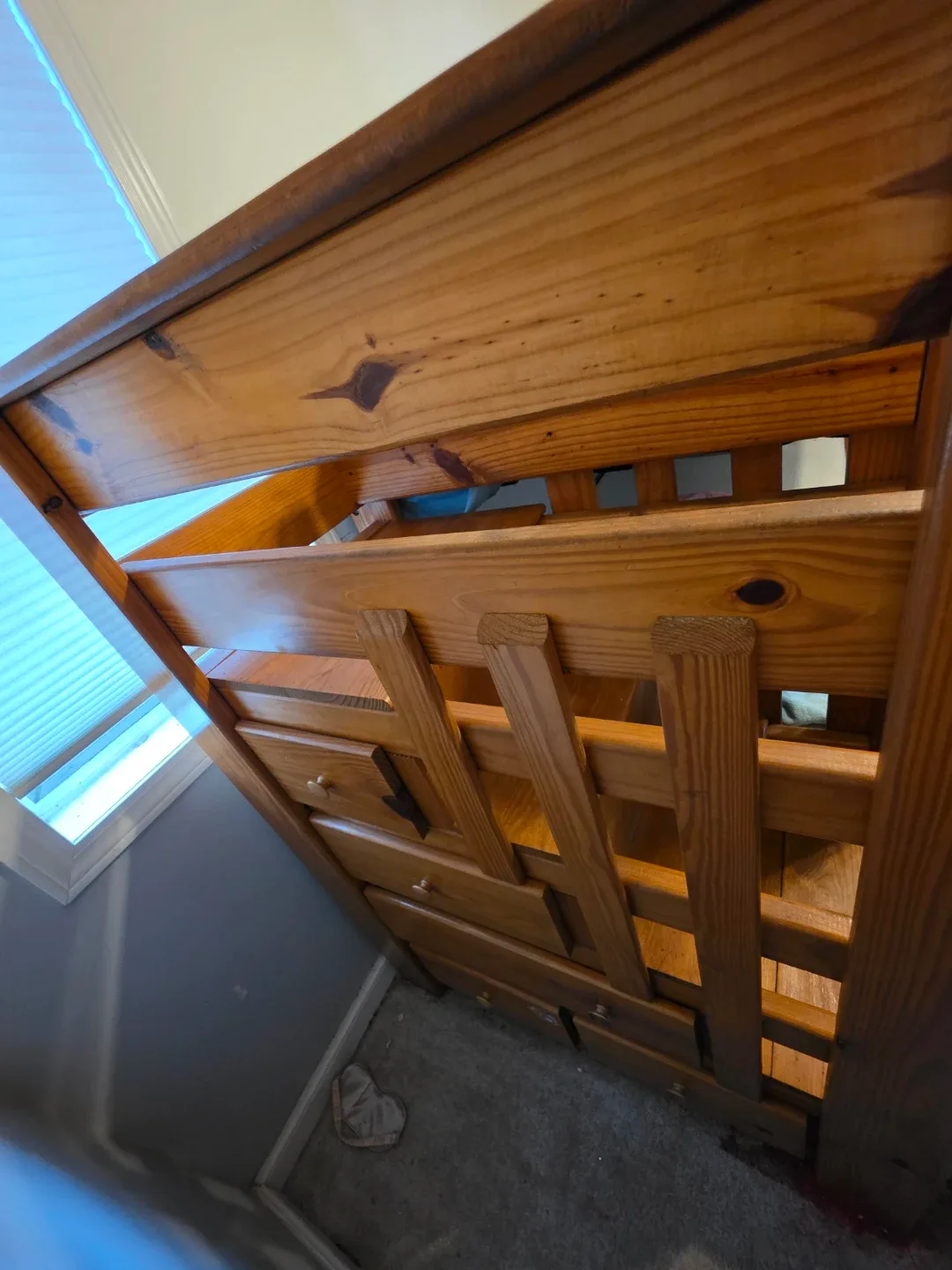 Wooden Bunk Bed with Stairs and Drawers - photo 3