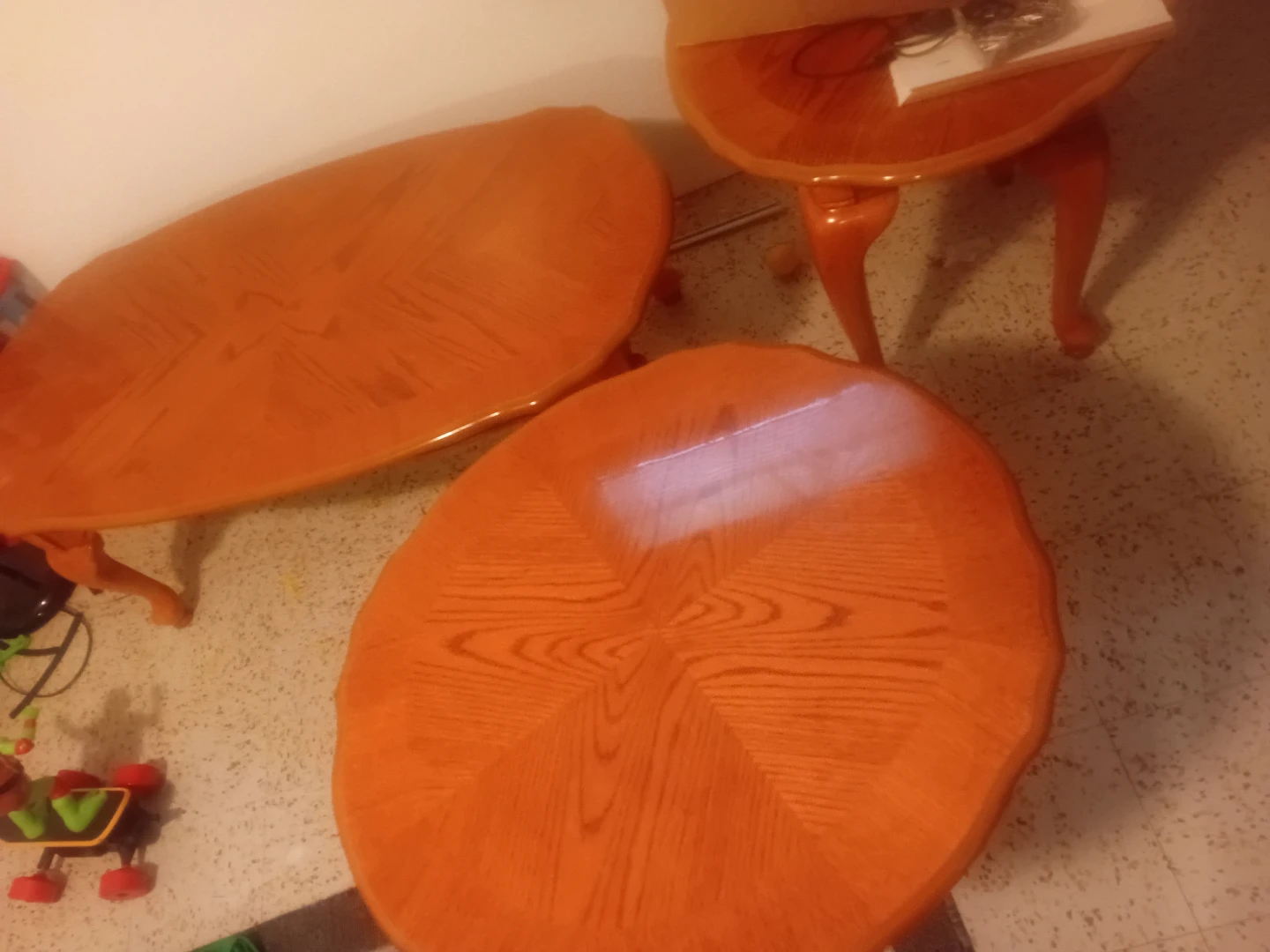 Vintage Wooden Coffee and End Table Set - photo 2