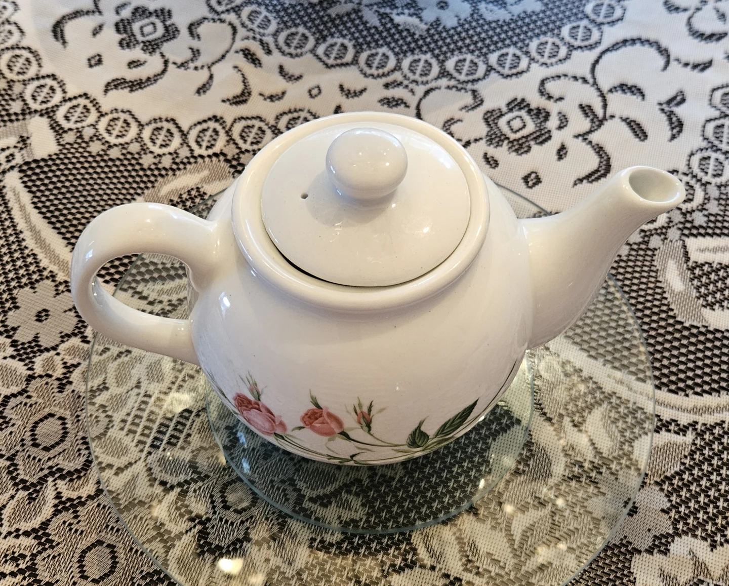 Vintage Christineholm Rose Porcelain Teapot 🫖 - photo 4
