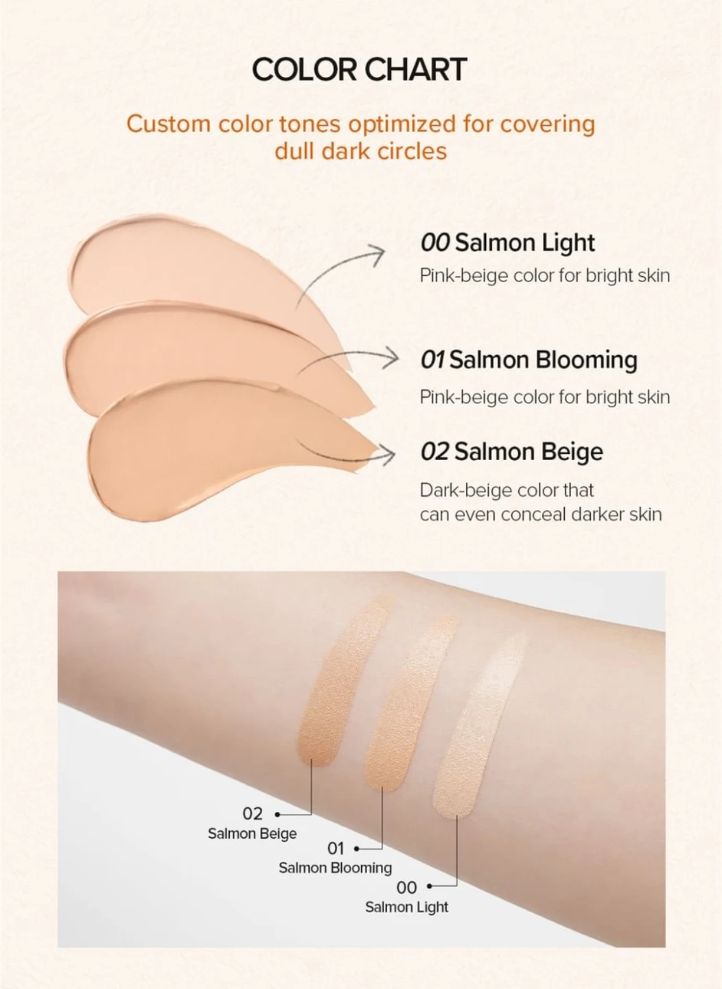 Skinfood salmon dark circles concealer with PDRN - photo 5