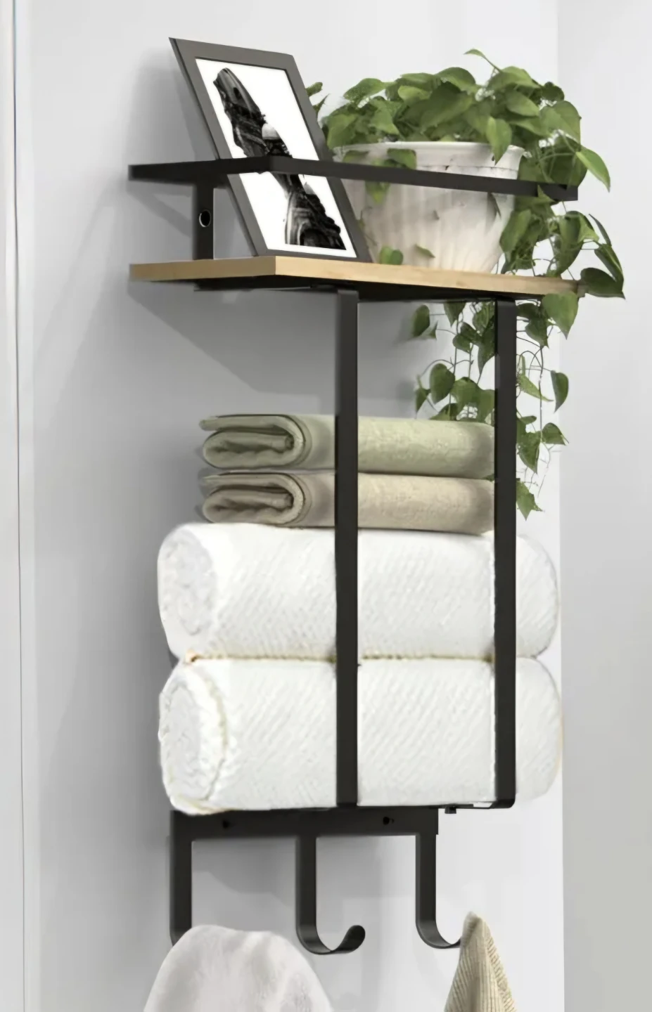 Wall Mounted Towel Rack and Holder