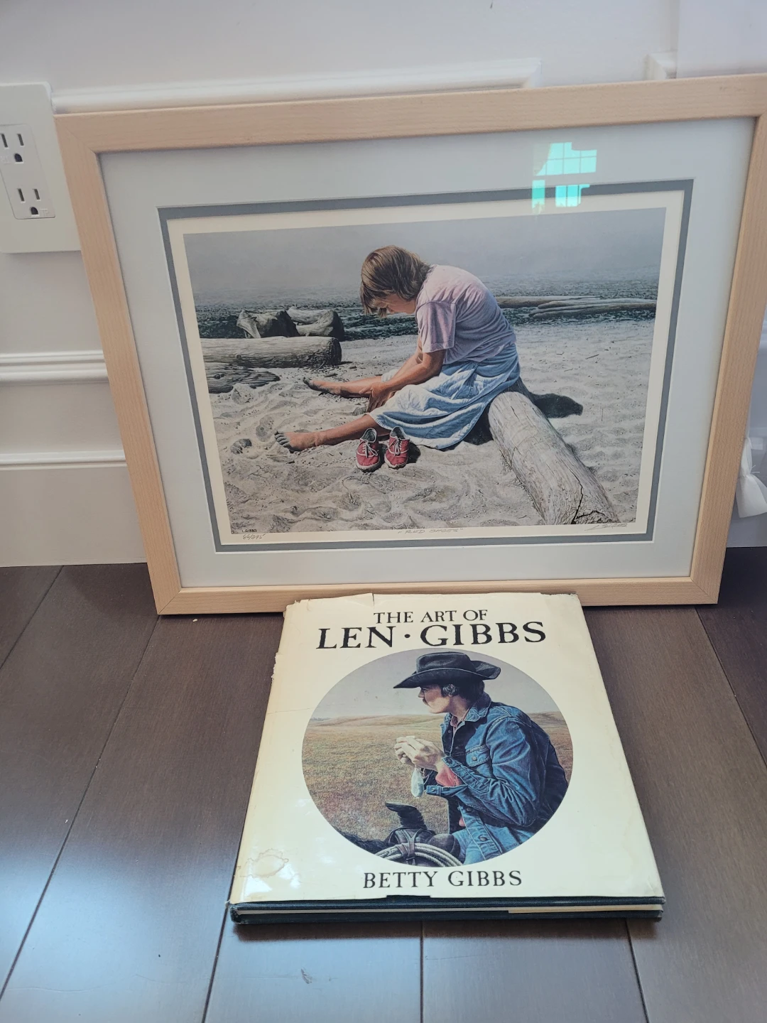 Len Gibbs Print Red Shoes and Art Book