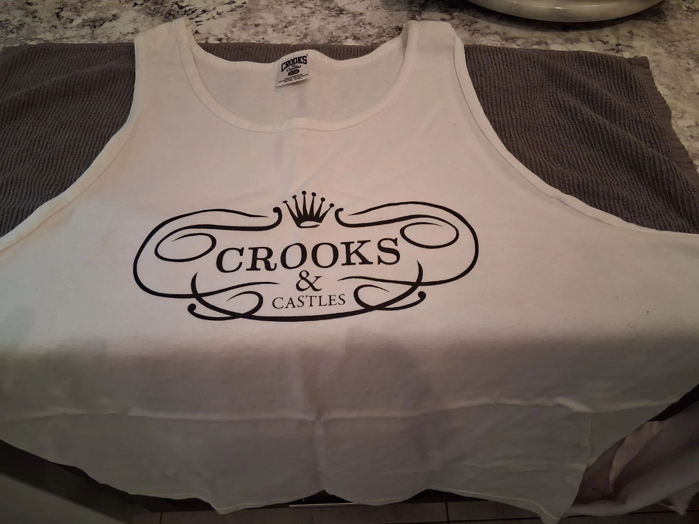 Crooks & Castles White Tank Top