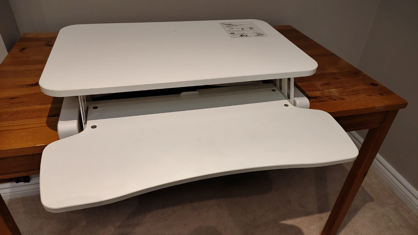 VIVO White Standing Desk Converter - photo 3