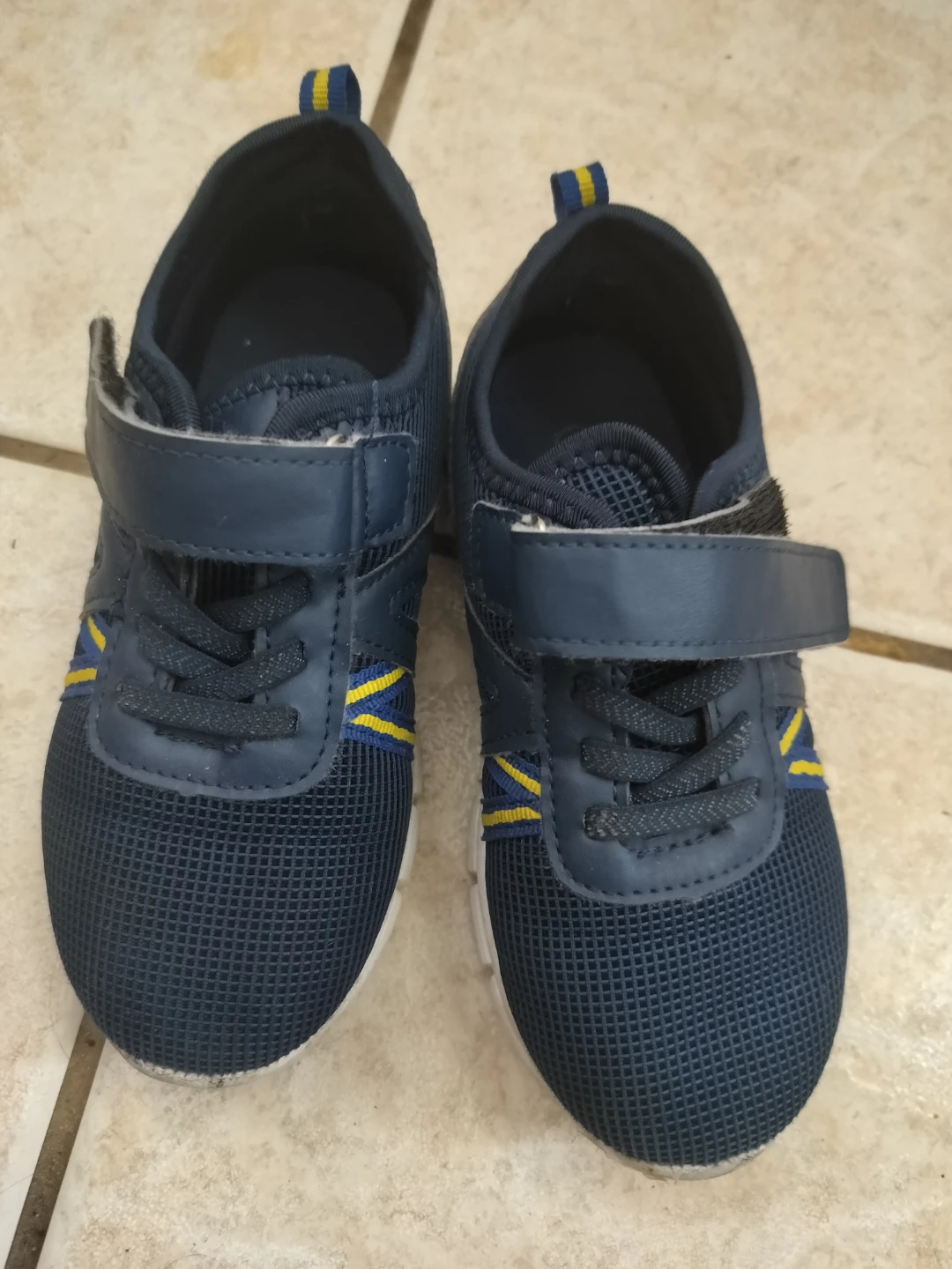 🏈 Navy Blue Kids Sneakers