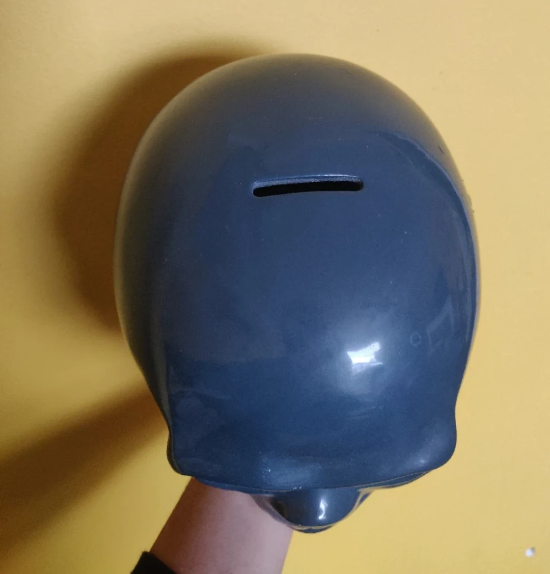 Ceramic Skull Coin Bank - photo 2