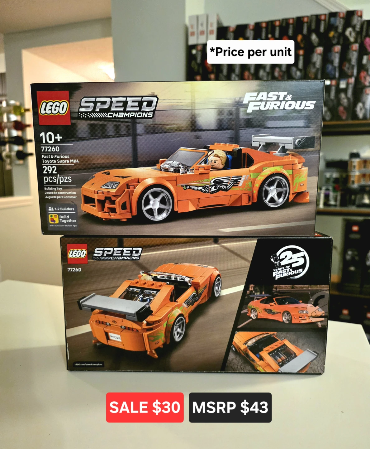 LEGO Speed Champions Fast & Furious Toyota Supra MK4