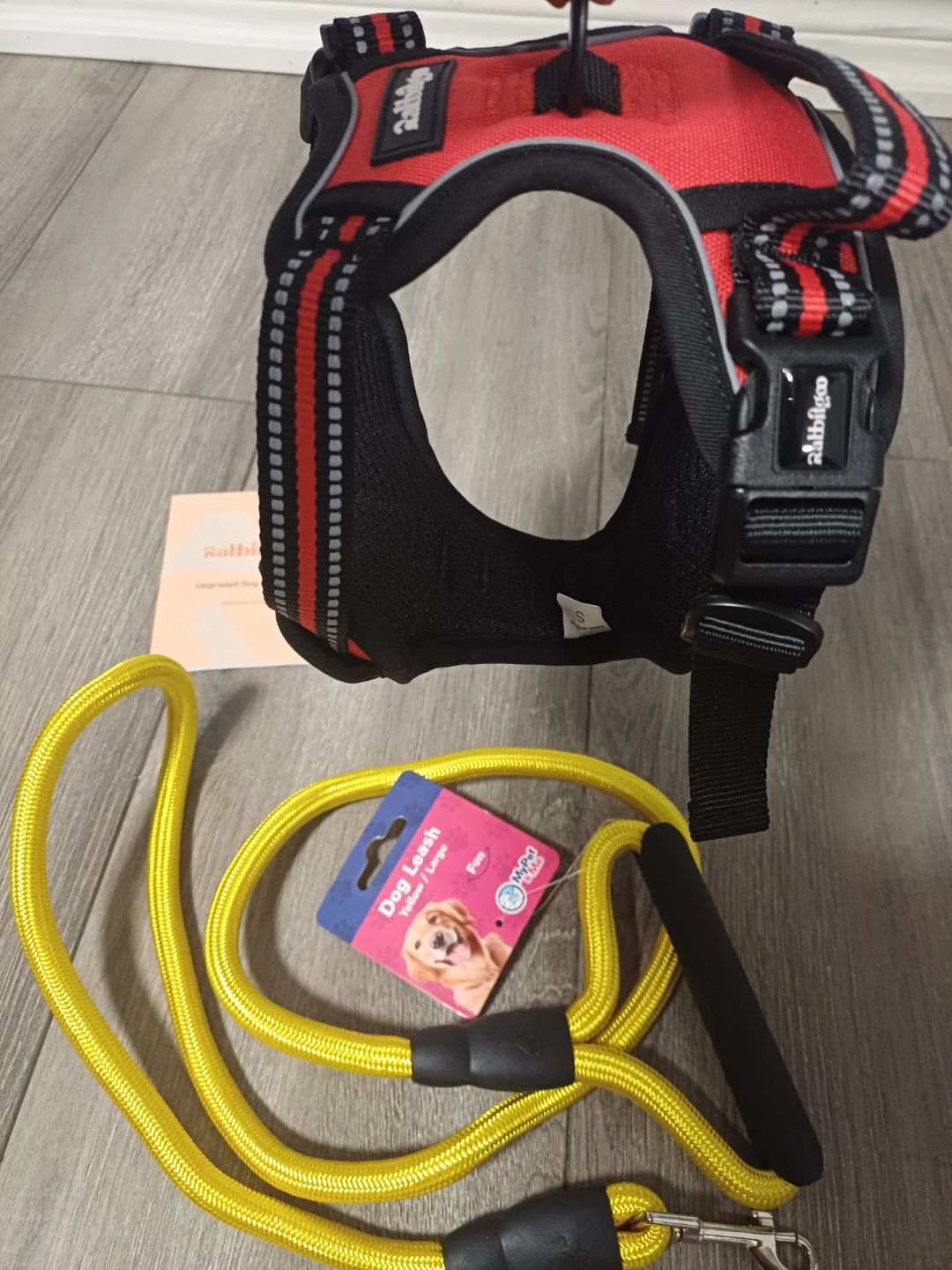 Rabbitgoo Dog Harness Size Small and Large Yellow Leash - photo 5