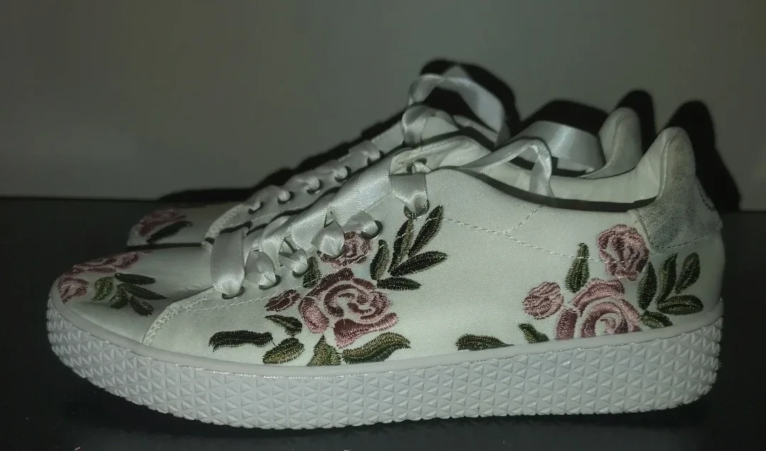 Bugatti White floral embroidered sneakers - photo 4