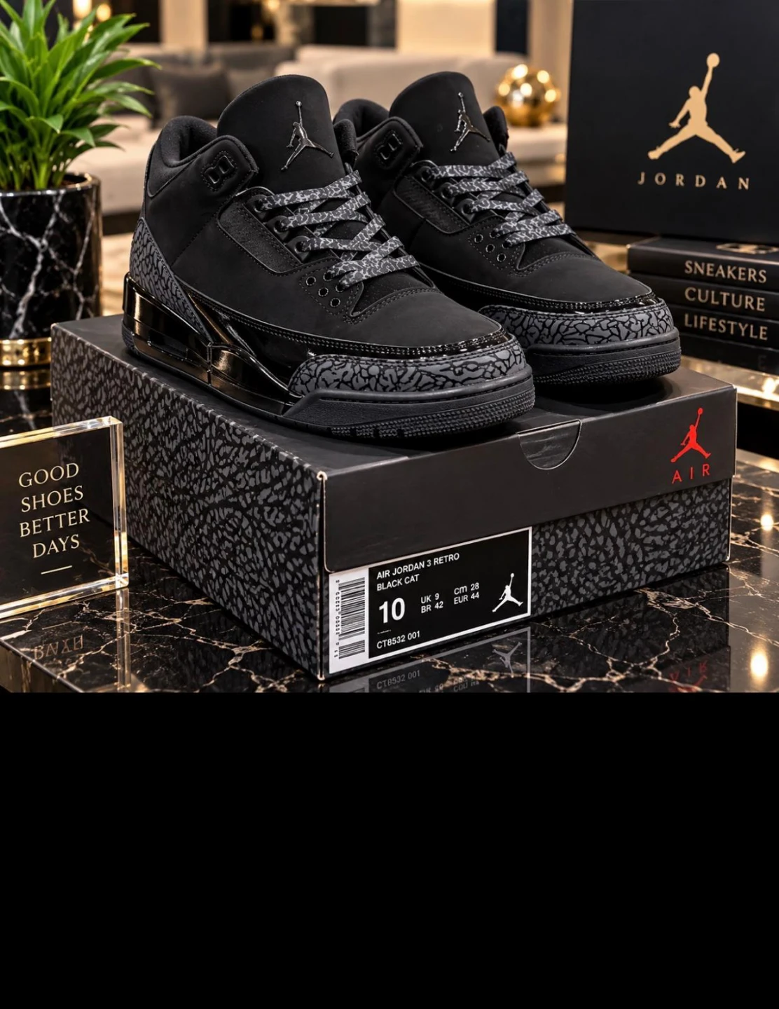Air Jordan 3 Retro Black Cat - photo 4