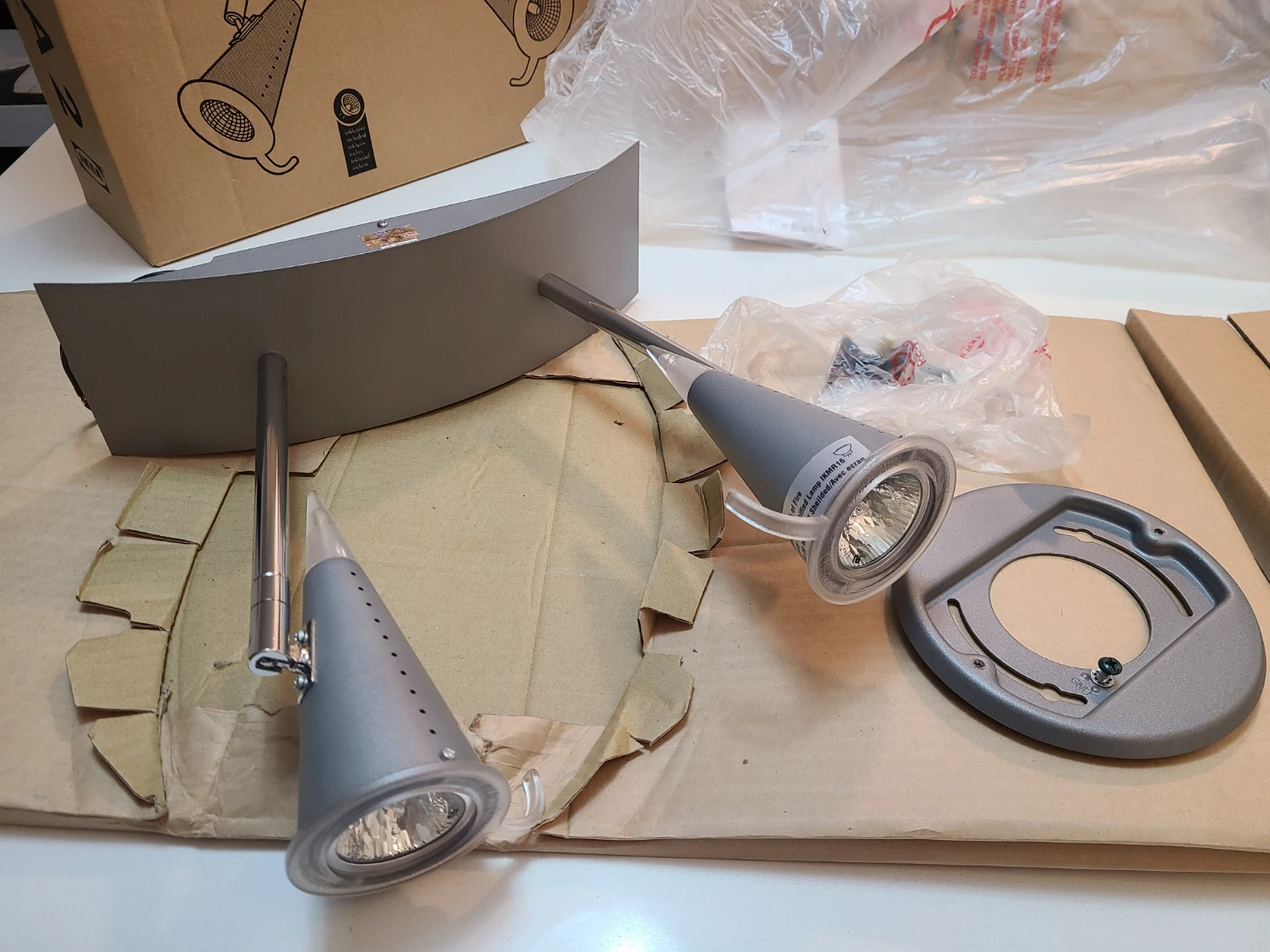 Vintage IKEA Ambra 2 Light Fixtures - 2 for $5