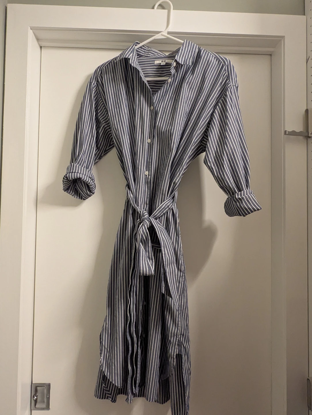 Uniqlo Striped Shirt Dress - Medium