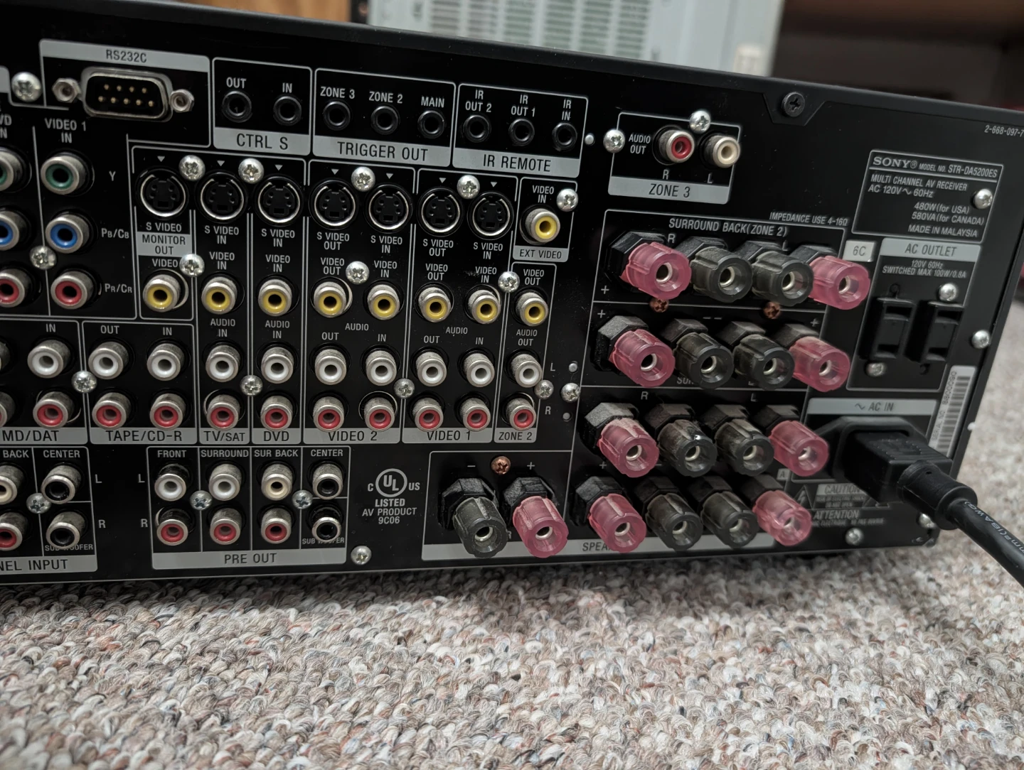 Sony STR-DA5200ES 7.1 Channel AV Receiver - photo 4