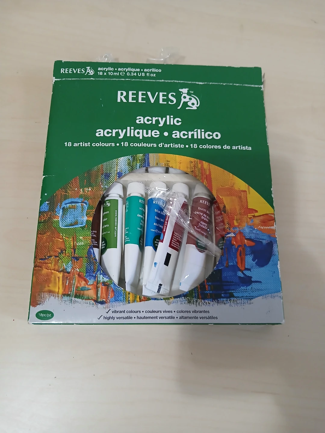 Reeves Acrylic Paint Set (18 Pieces)🏈 - photo 2