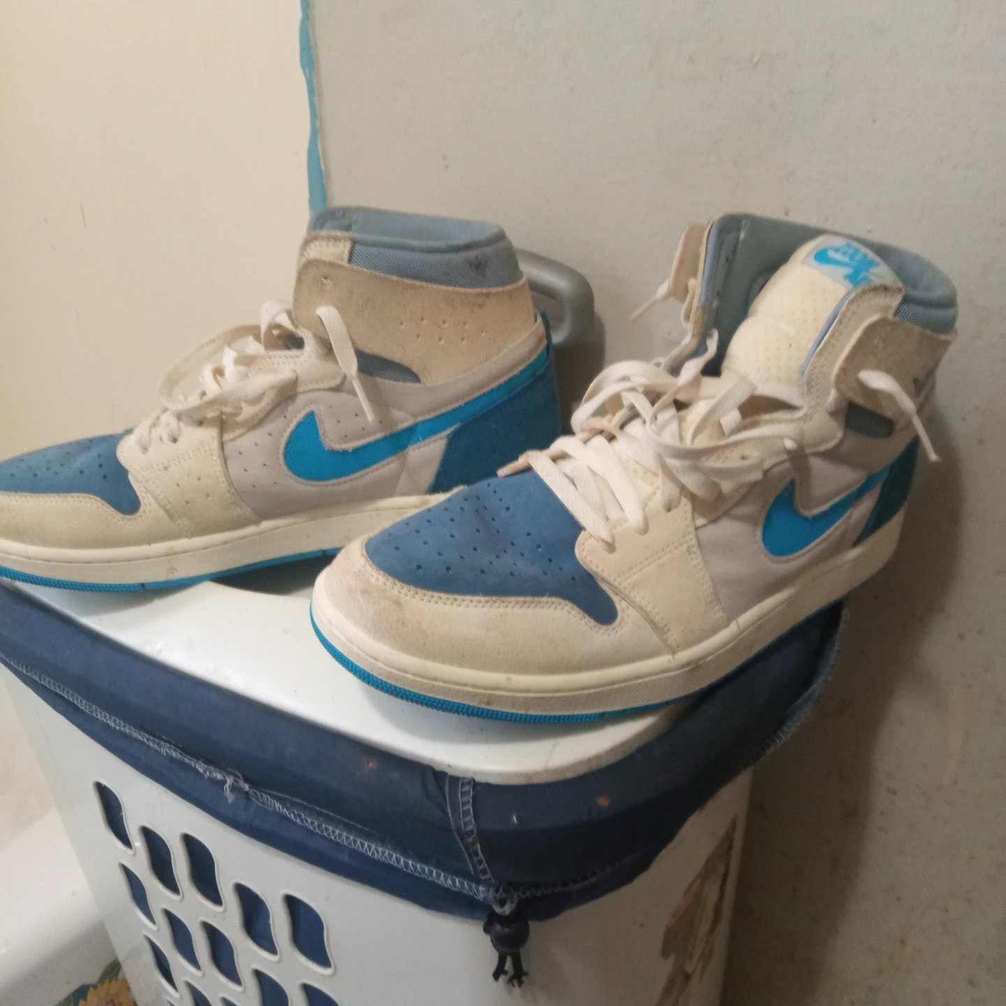 Nike Air Jordan 1 Zoom Comfort Blue and White