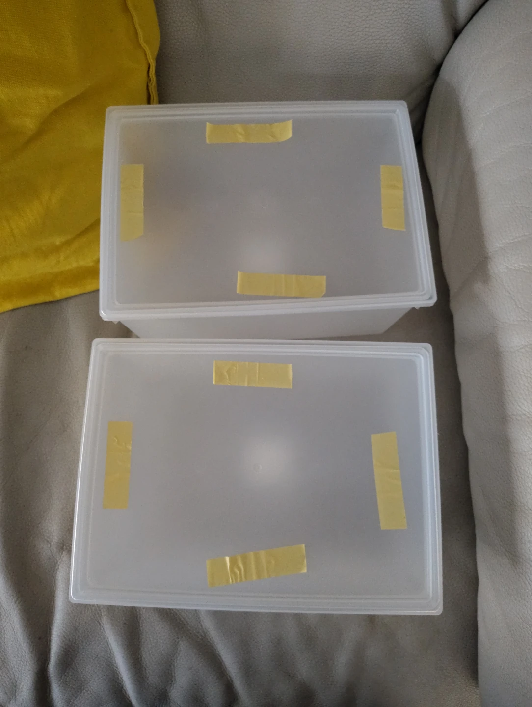 Assorted Clear Plastic Storage Bins - photo 2