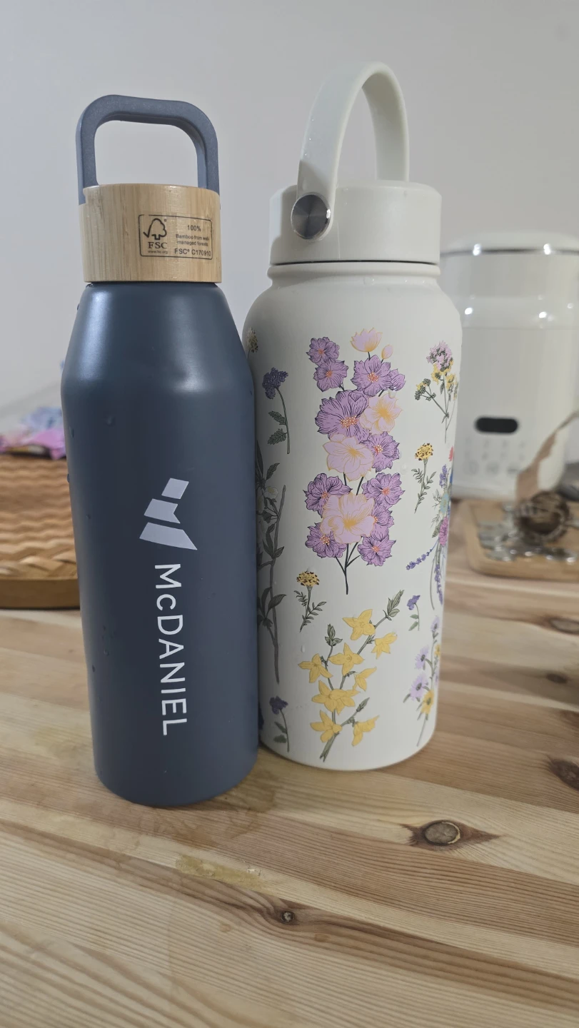 Two reusable water bottles