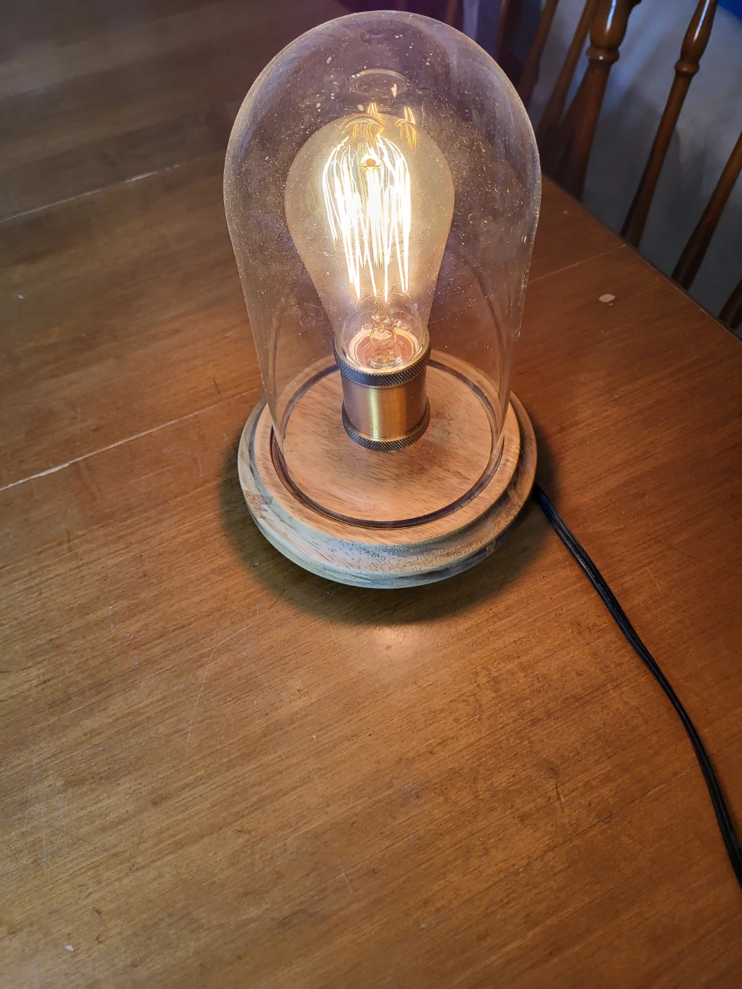 Glass Dome Accent Lamp