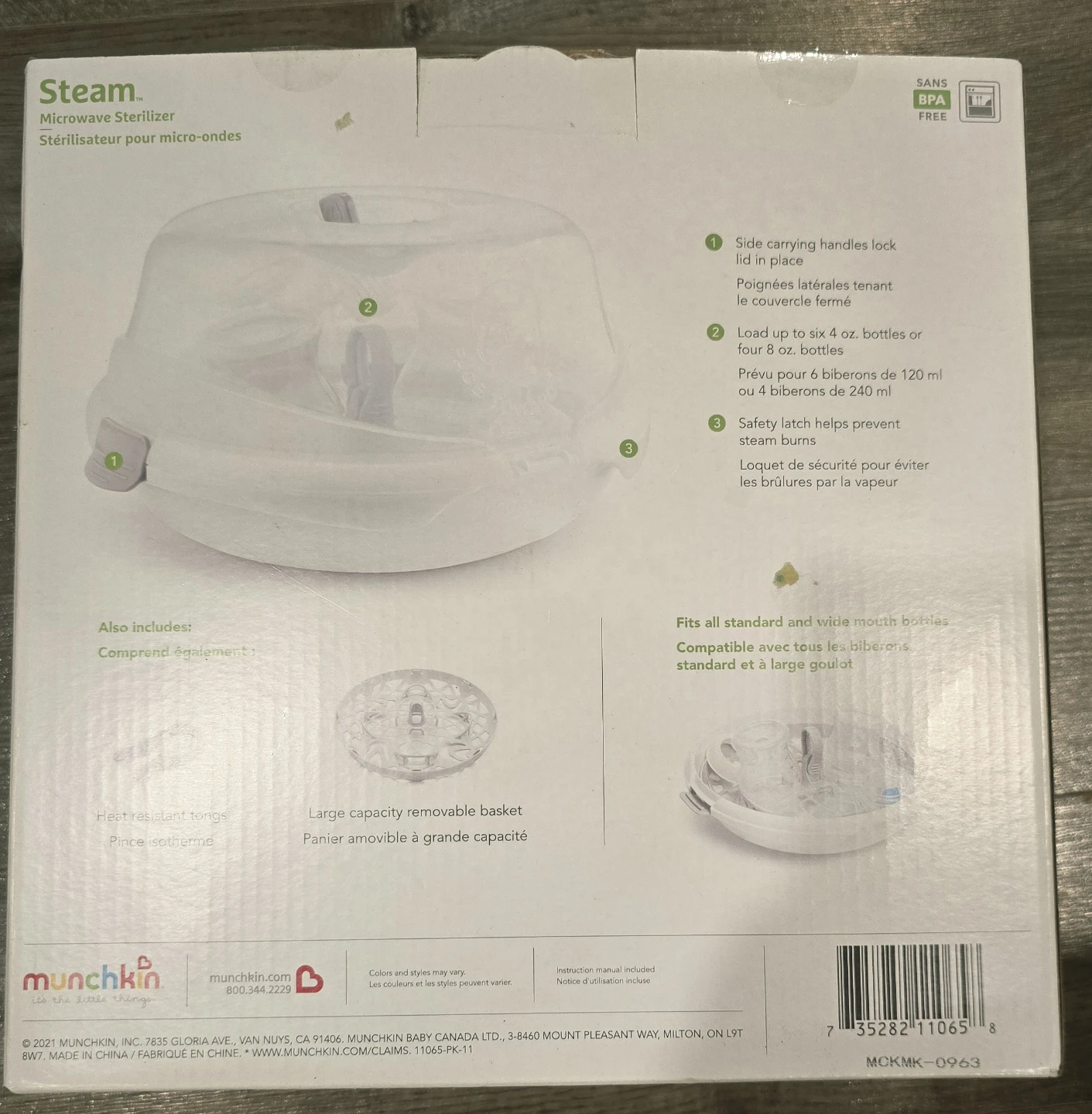 Munchkin Microwave Sterilizer(Brand New) - photo 2