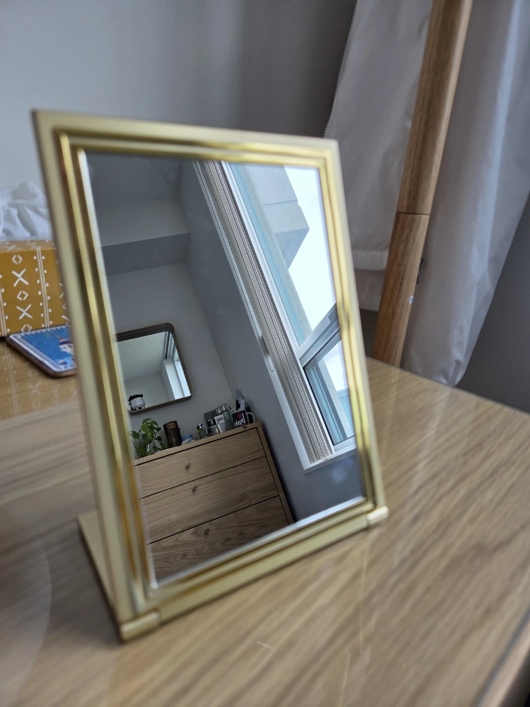Estee Lauder Vintage Gold Table Mirror
