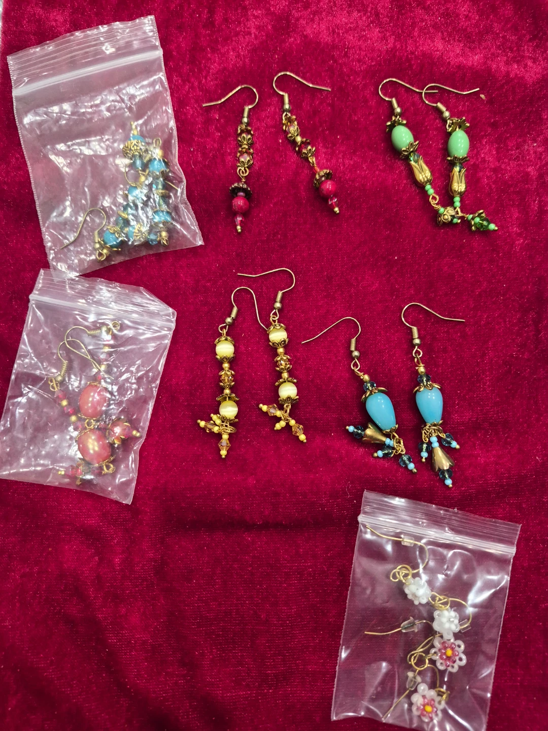 Assorted Beaded Fashion Earrings